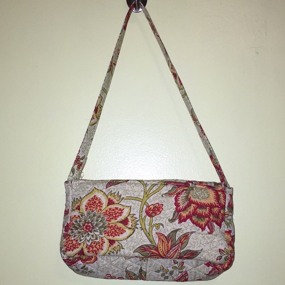 Quilted Floral Print Small Shoulder Bag - Picture 2 of 6